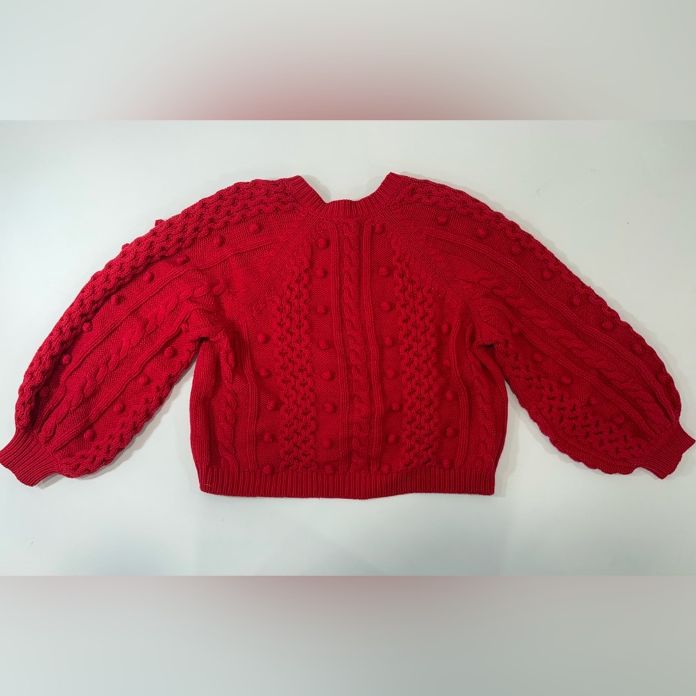 THE GREAT The Mountainside Cardigan in Deep Rose - Picture 8 of 16